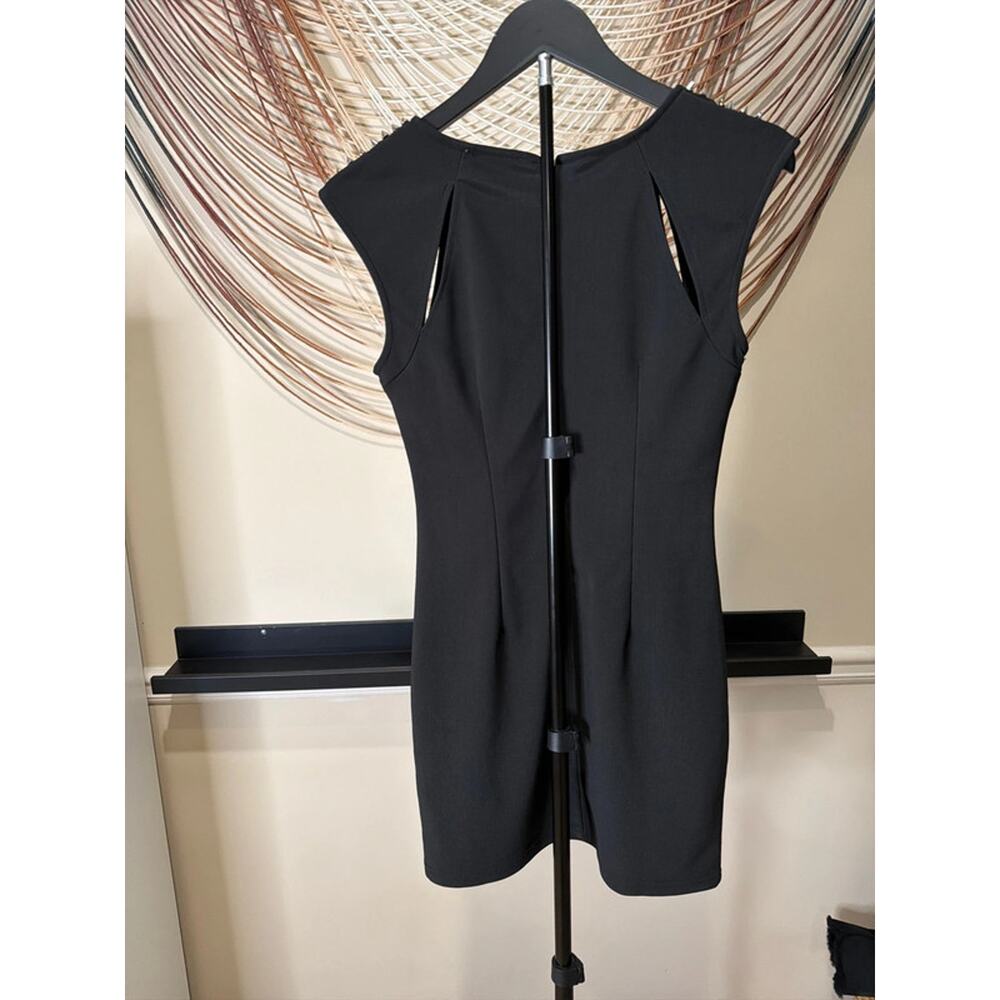 Little black dress with studs cut out top EUC M - Picture 5 of 5